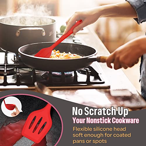 Silicone Cooking Utensils Set (7 Pieces / Red)