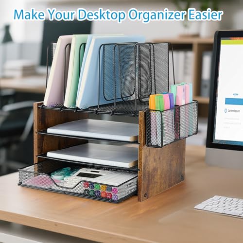 Desk Organizer (Wood Brown / 4T)