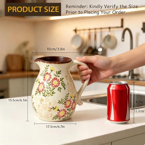 Farmhouse Ceramic Utensil Holder (daisy)