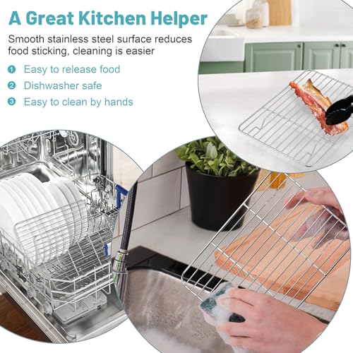Cooling Rack 8.75” x 6.25” Stainless Steel Wire Baking Rack (8.75"*6.25")