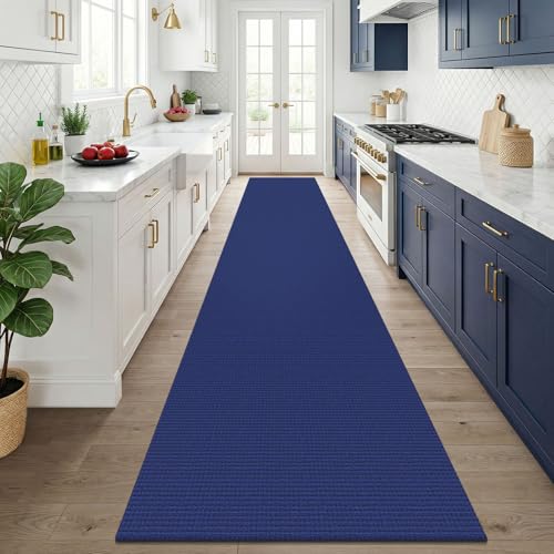 3x14 Runners Rugs for Hallway (Deep Navy Blue / 3' x 14' (Runner))