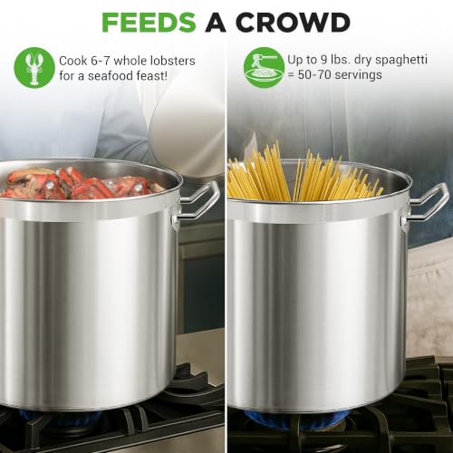 Stainless Steel Cookware Stockpot (35 Quarts)
