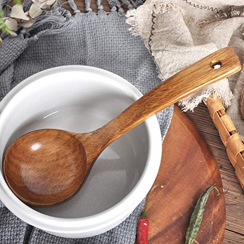 Wooden Ladle with Long Handle (Ladle - 1 Piece)