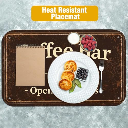 Vintage Coffee Bar Coffee Drying Mat 19" x 12" (Coffee Bar / 19" x 12")