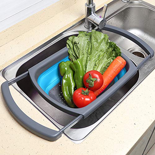 Colander Collapsible (Blue)
