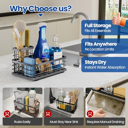 Kitchen Sink Organizer (Black)