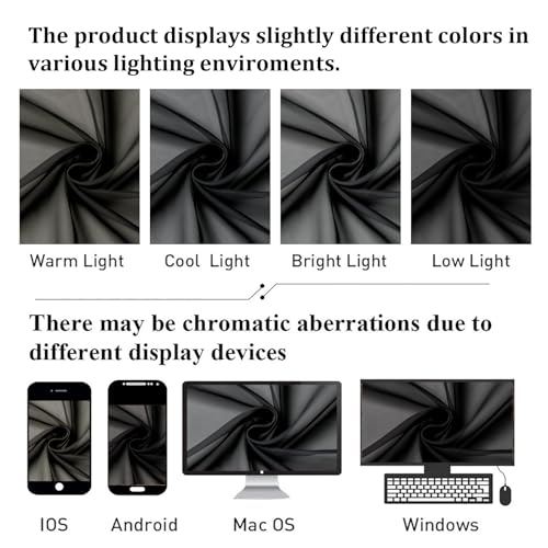 Black Sheer Curtains 96 Inches Long 2 Panels (Black / 59"W x 96"L (Pack of 2))