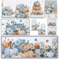 10 Pcs Fall Kitchen Decor Blue Pumpkin Kitchen Accessories Set (Dusty Blue / Fall)