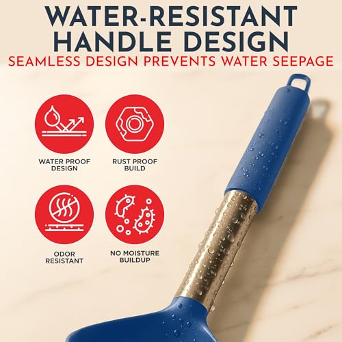 34 PCs Silicone Kitchen Utensils Set (Blue / Set)