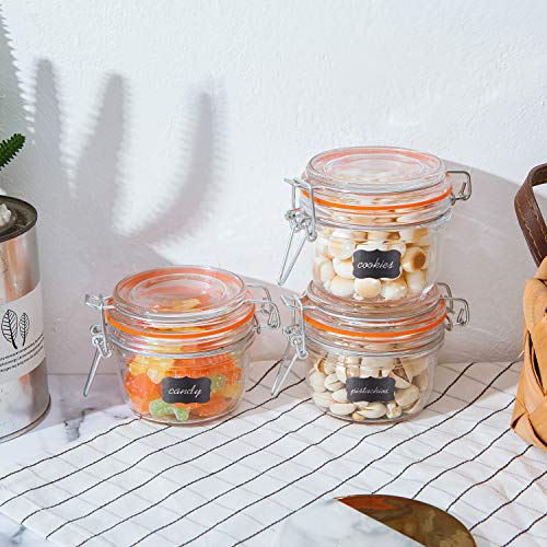 5 oz Glass Jars With Airtight Lids (Round-5oz12pack)