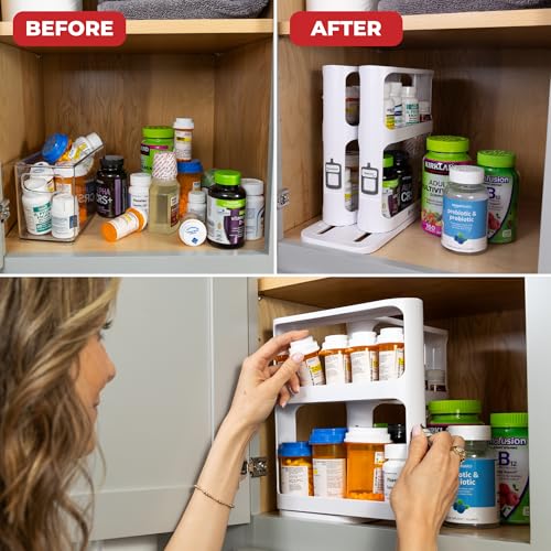 Spice Rack Organizer for Cabinet (Cabinet Caddy)