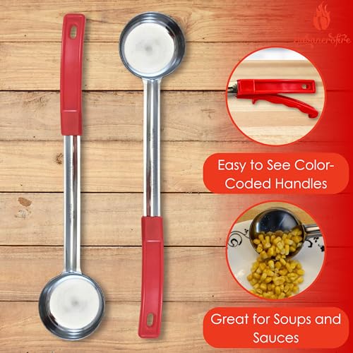 2 oz Solid Stainless Steel Portion Control Ladle Spoodle (2 Ounce Solid)