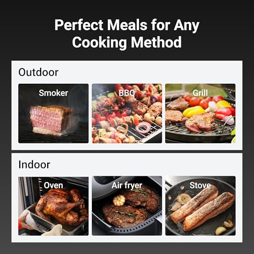 WiFi Wireless Meat Thermometer (Red-4 Probes)