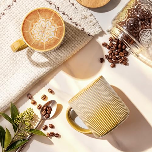 Ceramic Coffee Mugs Set of 6 (Autumn Haze / 14 OZ (Set of 6))