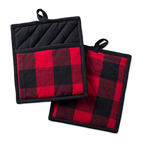 Buffalo Check Kitchen Collection (Potholder / Red & Black)