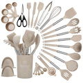 Silicone Cooking Utensils Set (Khaki)
