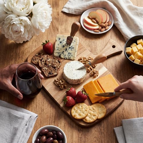 1 Pcs Cutting Boards with Handle (12"L x 11"W / Acacia)