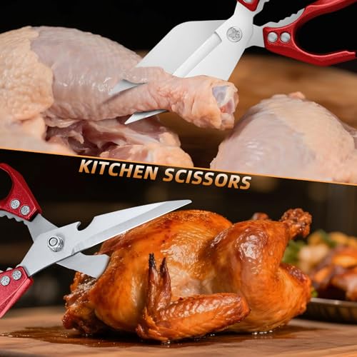 Kitchen Scissors Set Upgraded (Red Set)