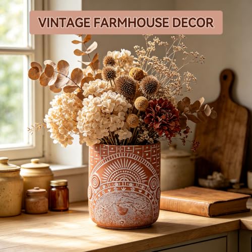 Rustic Utensil Holder for Kitchen Countertop