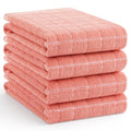 100% Cotton Terry Kitchen Towels (Coral / 20 X 28 - 4 Pack)