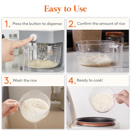 Rice Container 25 Lbs (Light Grey)