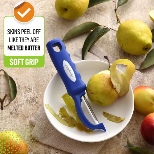 Swivel Potato Peeler for Kitchen w (Sapphire)