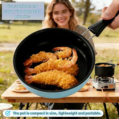 4.7 Inch Mini Frying Pan (Blue)