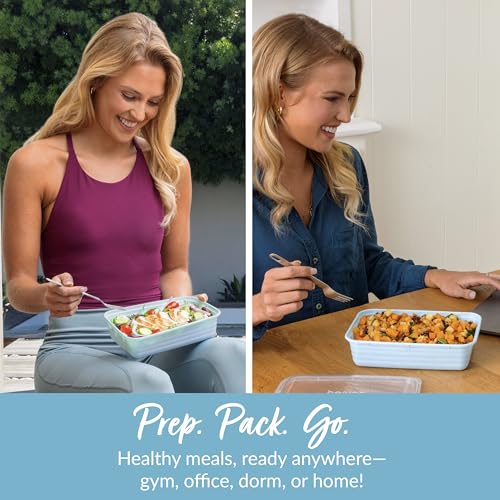 Prep Meal Prep Containers with Lids (Sky)