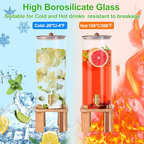 2 Gallon Large Drink Dispenser for Parties (2 gallon)