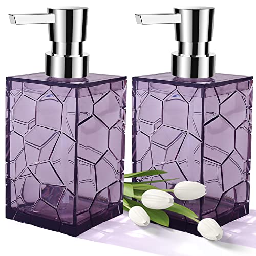 2 Pack Lavender Purple Rust Proof Soap Dispenser (Purple)