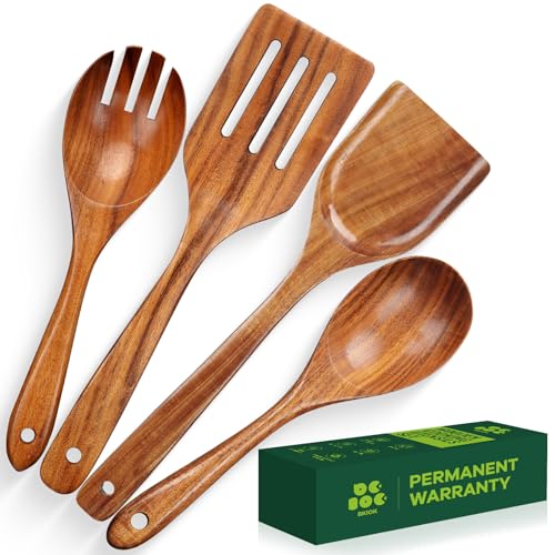 Wooden Spoons for Cooking (4pcs)
