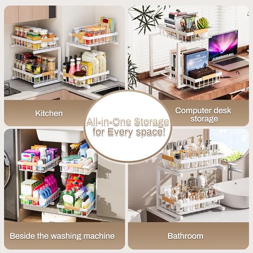 Under Sink Organizer 2 Pack (X-Large / White)