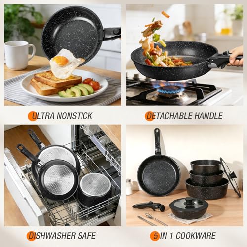 21 Pcs pots and Pans Set