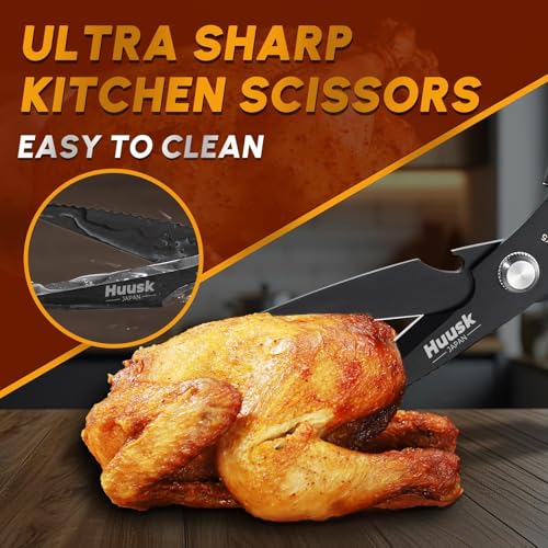 Kitchen Scissors for Food (Black)