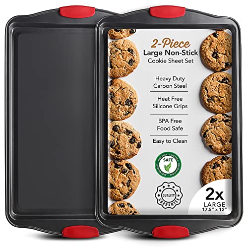 Nonstick Baking Sheet Set (2 Piece Set Sorted / Black)