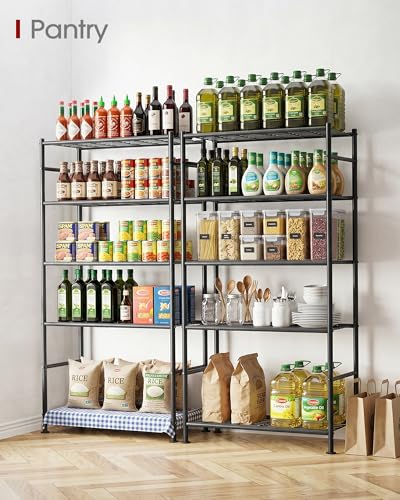 Storage Shelves (Black / 33.0W×12.6D×72.0H(5T))