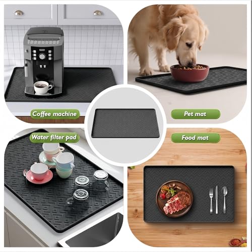 Silicone Coffee Mat 19" x 12" (Black / 19'' x 12'')
