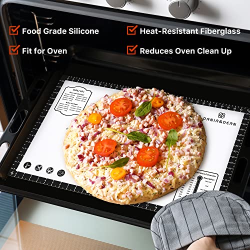26"x16" Large Durable Silicone Baking Mat for Pastry and Bread (Black / 26"L x 16"W)