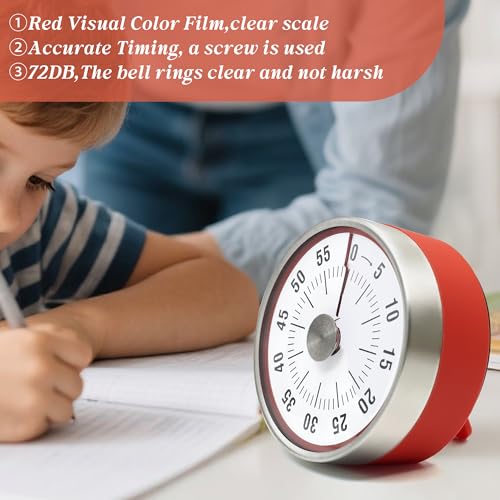 Kitchen Timer for Cooking (Red)