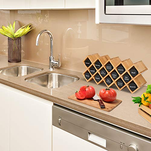 Bamboo Spice Rack Organizer 4