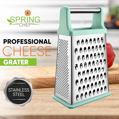 Stainless Steel XL Cheese Grater for Kitchen (Mint / XL)