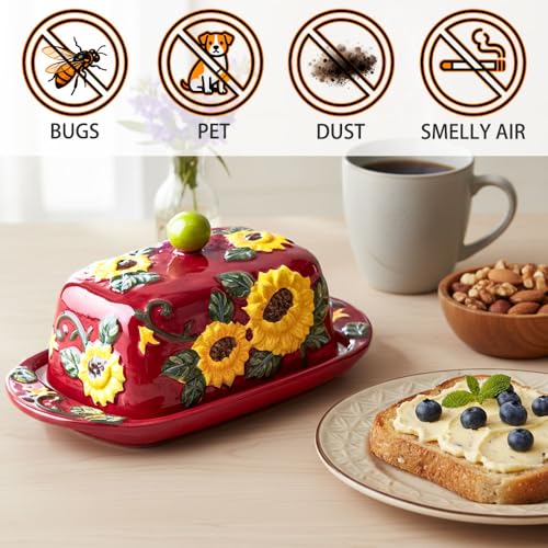 Ceramic Butter Dish with Lid