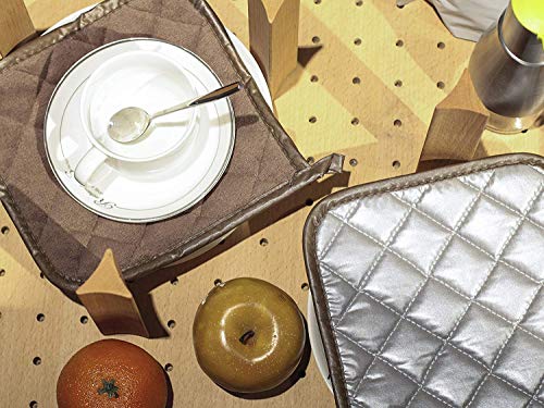4 Pack Pot Holders for Kitchen Clearance (Brown / 4 pack)