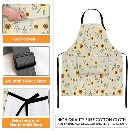 Apron with Pockets (Sunflowers 2)