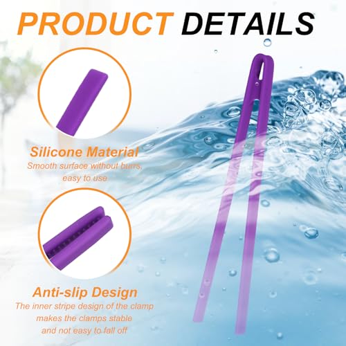 11.4" Silicone Toast Tongs (Purple / 11.4")