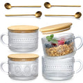 4pcs Set Vintage Coffee Mugs gifts for women (4 Pack)