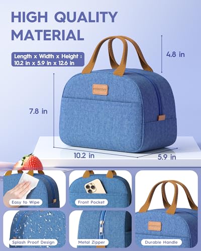 Adults Bento Lunch Box Set with Thermo Bag (Lavender Purple)