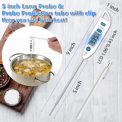 Digital Water Thermometer for Liquid (White)