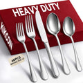 60 Pcs Silverware Set for 12 (Silver / 60 Pack for 12)
