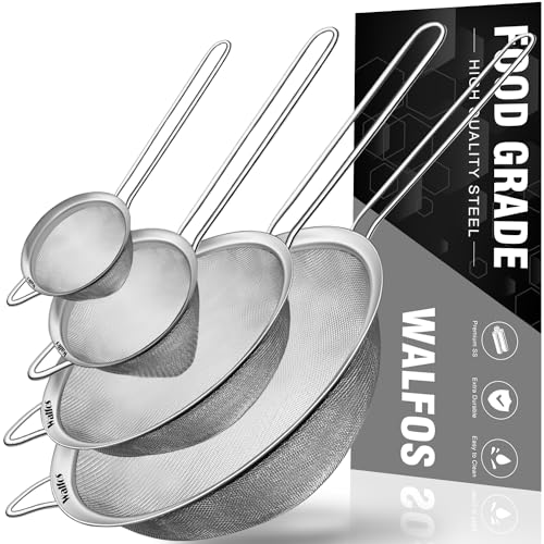 Fine Mesh Strainer 4PCS (7", 4.6", 3.15", 2.7" (4pcs))